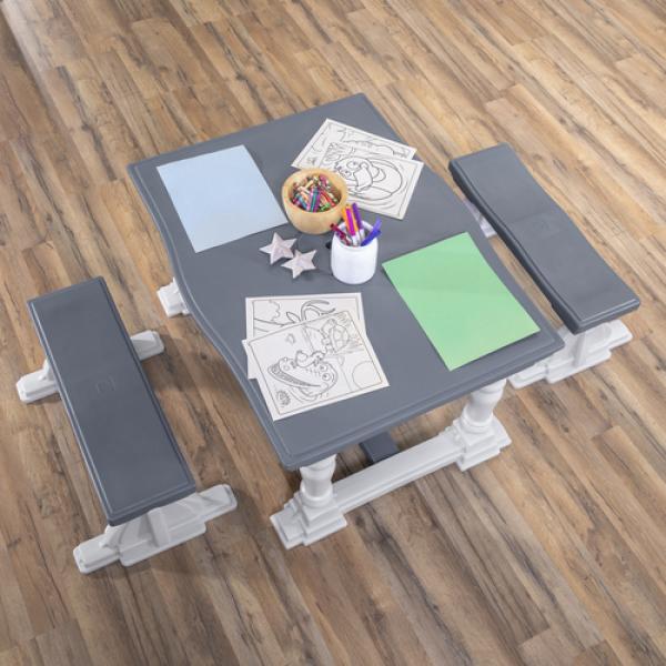 3 Piece Farmhouse Table & Bench Set™