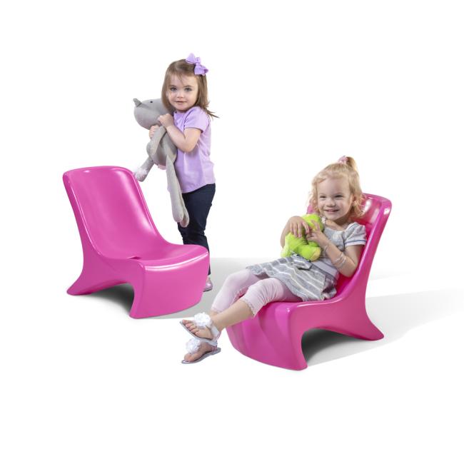 Junior Chic 2-Piece Chair Set™-Raspberry