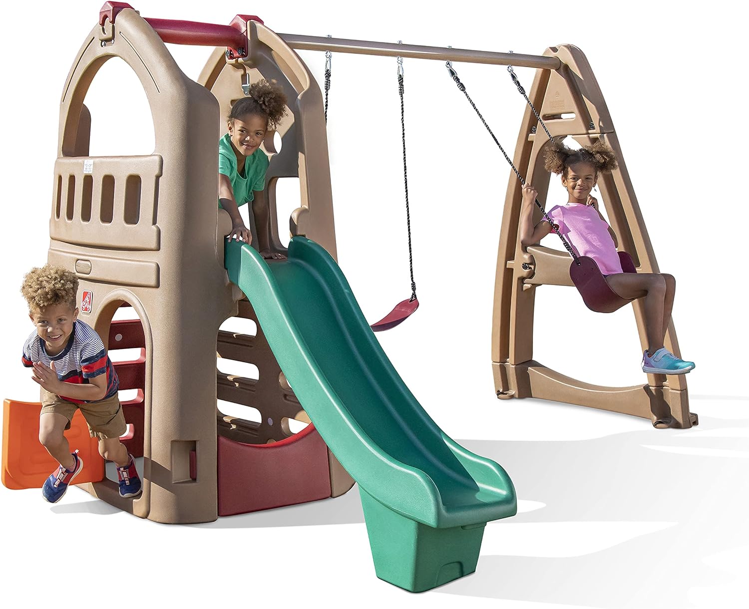 Step2 Naturally Playful Playhouse Climber & Swing Set Extension for Kids